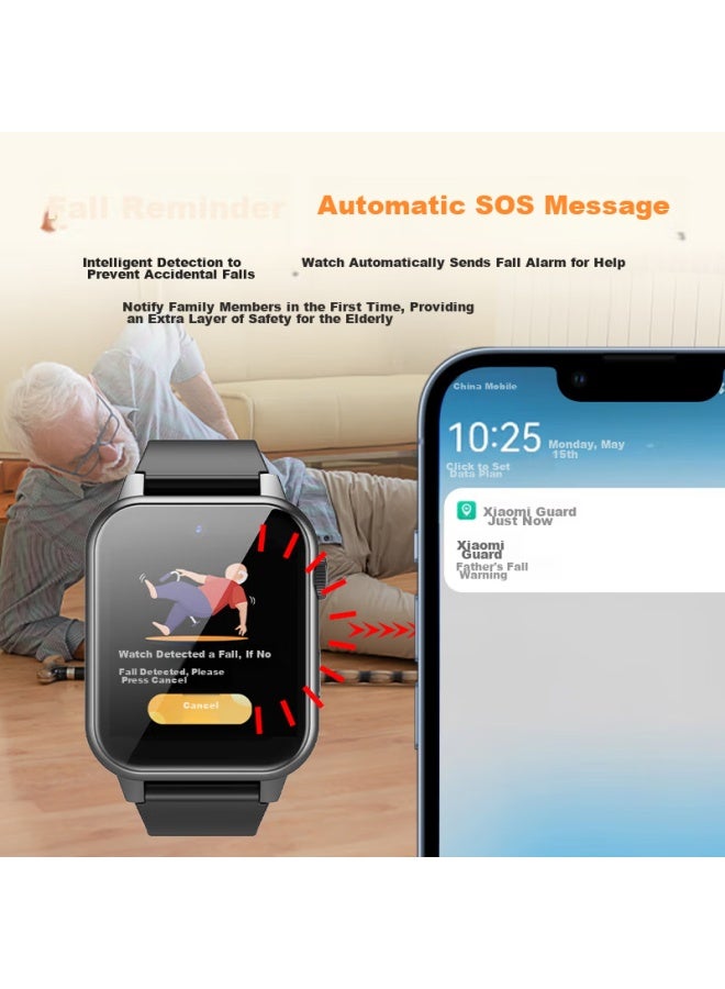 Zhenjiang Elderly Locator Gps Tracker, 5G Phone Watch, Anti-Lost, Dementia, Elderly Wristband Positioning Device - Image 5