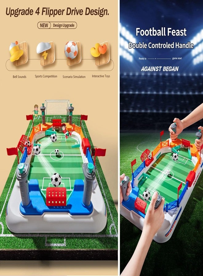 TGHIJKK Mini Soccer Board Game for Kids: Foosball Table Toys for 3 4 5 6 7 8-12 Year Old Kids - Pinball Interactive Sports Game Age 3+ Indoor Home Party - Gift for Boys Girls Birthday Christmas Grandkids - Image 3