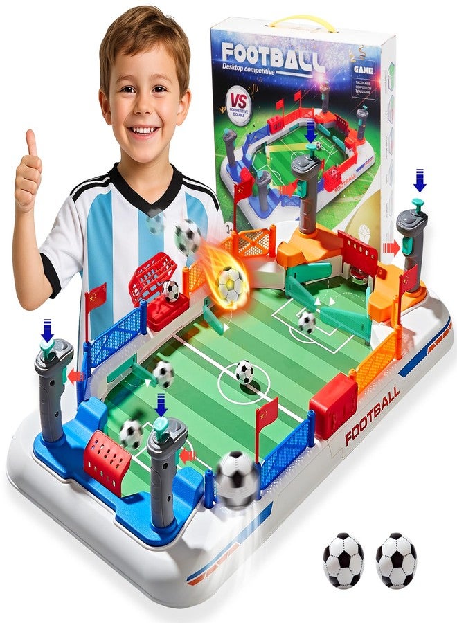 TGHIJKK Mini Soccer Board Game for Kids: Foosball Table Toys for 3 4 5 6 7 8-12 Year Old Kids - Pinball Interactive Sports Game Age 3+ Indoor Home Party - Gift for Boys Girls Birthday Christmas Grandkids - Image 1