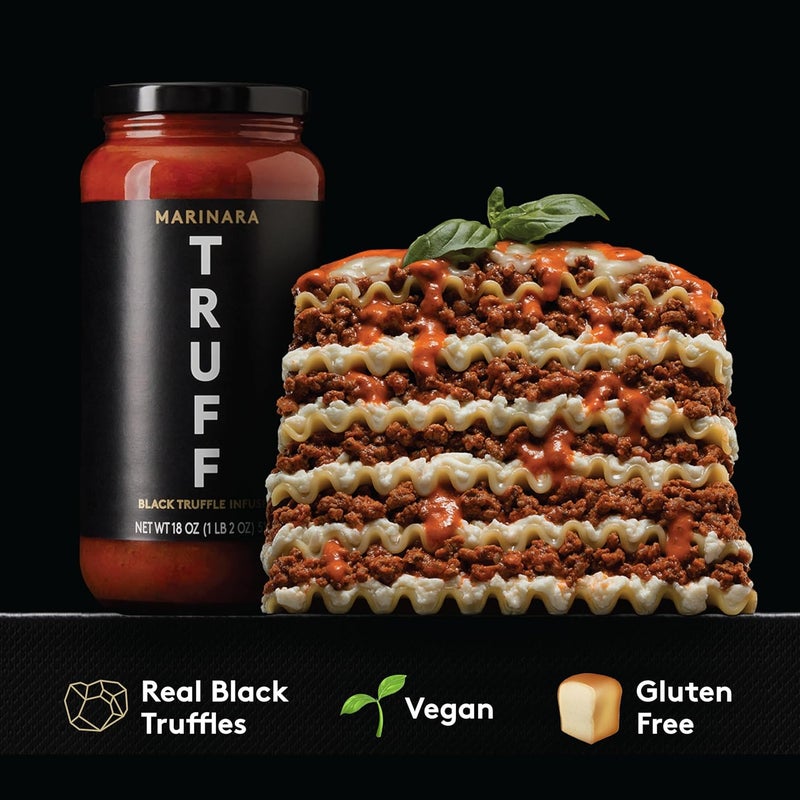 TRUFF Pasta Sauce Bundle - Black Truffle Marinara and Spicy Marinara - Non-GMO, Vegan, 2 Jars - Image 4