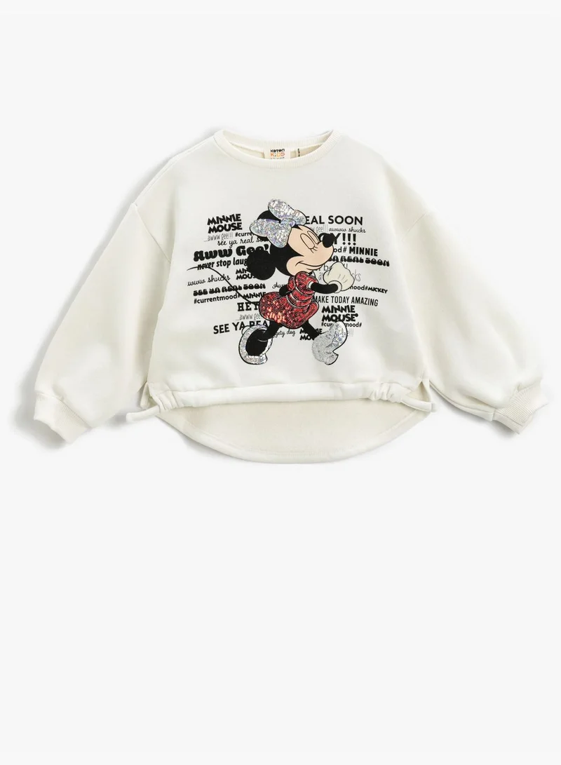 KOTON Minnie Mouse Printed Licensed Sweatshirt