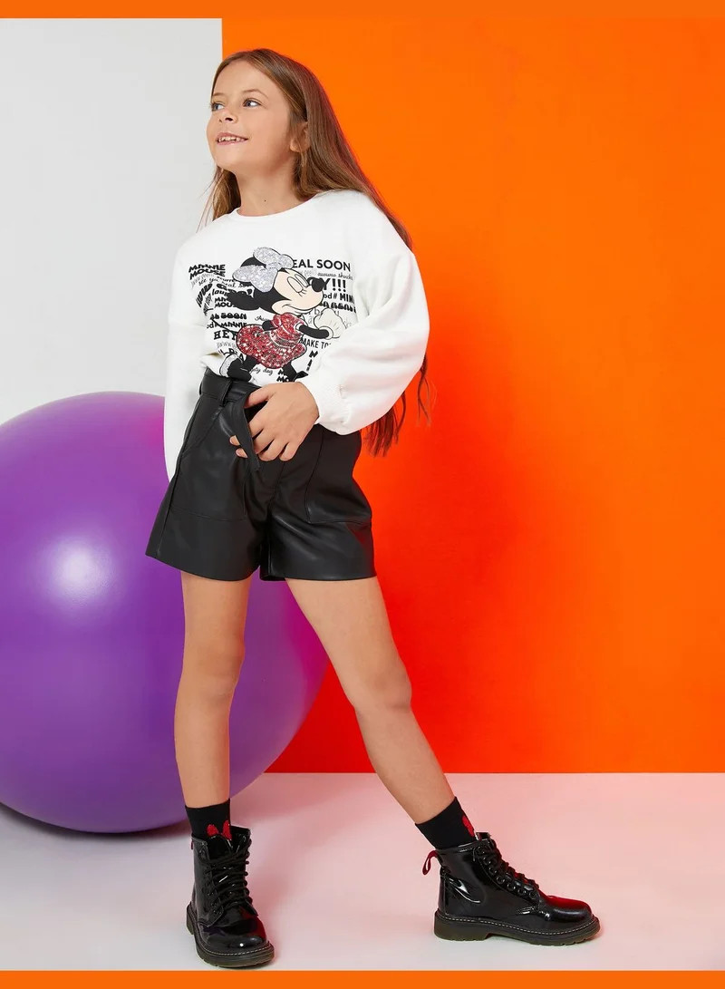 KOTON Minnie Mouse Printed Licensed Sweatshirt