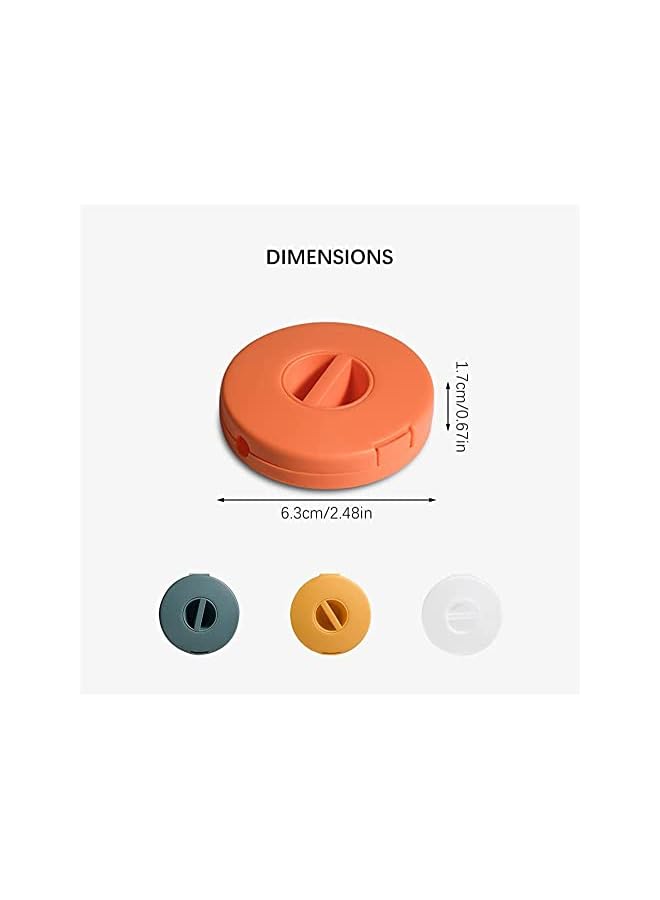 PROMASS Management, ELECDON 4 Pcs Data Cable Sorting Storage Box, Retractable Portable Cord organizer, for Wrapping Earbuds and Cords Flexible Cable Organizer for Home Office Classroom - Image 4