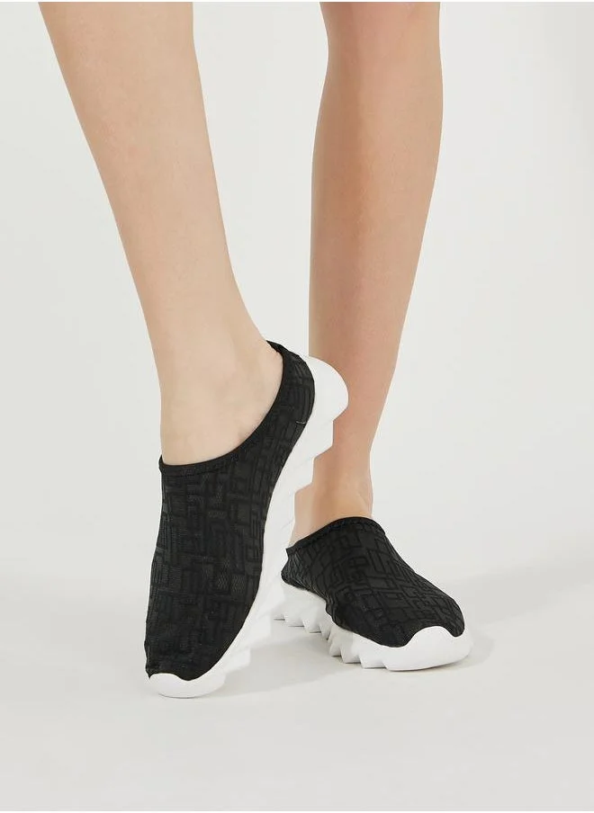 Styli Mesh Pattern Slip On Casual Shoes