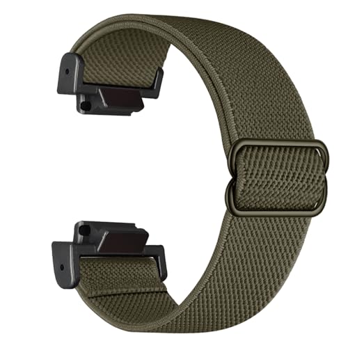Abanen Elastic Nylon Watch Bands for Casio gshock DW-5600/8900, Stretchy Strap with with Lightweight Plastic Connector for Casio GA-100/GW-B5600/GB-5600 /GW-6900 (Green) - Image 1