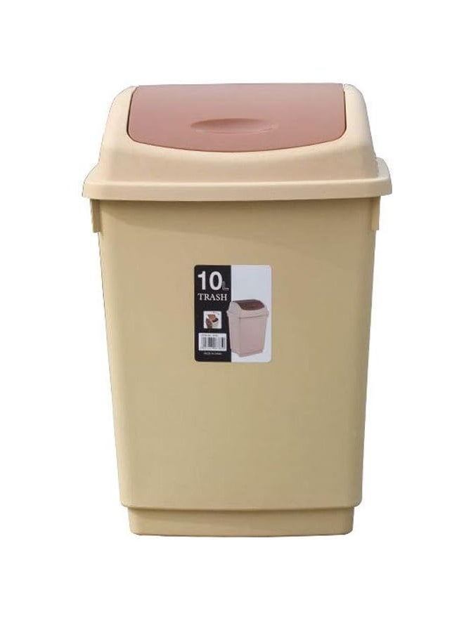 ATM 10-Litre Plastic Trash Bin with Durable Construction  - Image 1