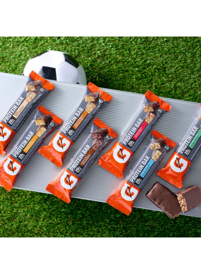 Gatorade Whey Protein Bars, Cookies & Crème, 2.8 oz bars (Pack of 12, 20g of protein per bar)