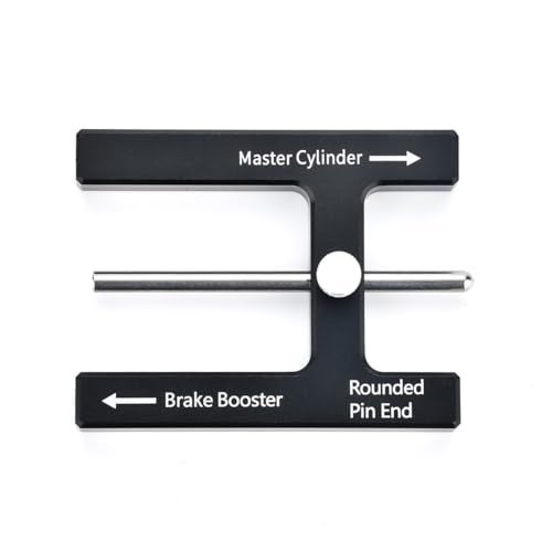 Tuxihapp Car Brake Booster Push Rod Adjustment Tool Auto Master Cylinder Push Rod Length Gauge Magnet Brake Pedal Distance Measuring Tool Fit for Most Braking Boosters with Adjustable Pin Black - Image 1
