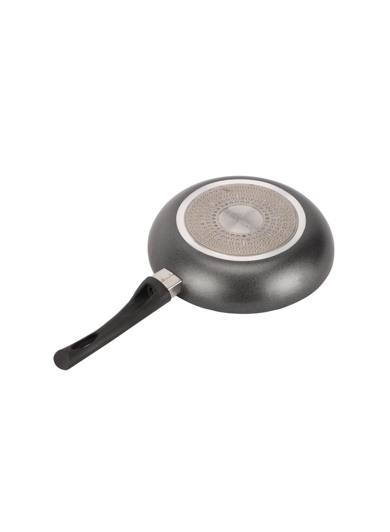 Royalford 30 CM Nonstick Frypan- RF12103| Strong Press Aluminum Body With Non-Stick Coating And Heat Resistant Bakelite Handle Black - Image 3