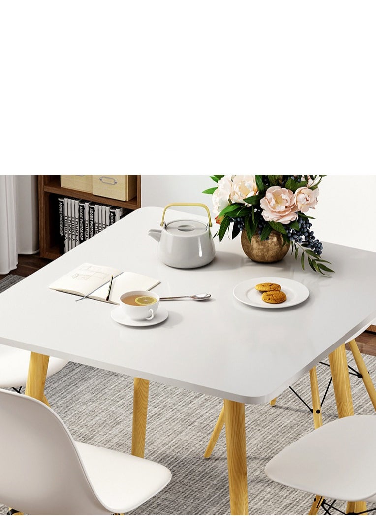 CityRiya-Long Dining Table Kitchen Dining Table Modern Leisure Table Square Dining Table Wooden Desk Folding Camping table Portable Dinner Table for Kitchen 80cm*80cm  - Image 2