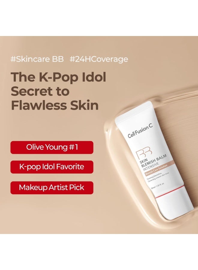 Cell Fusion C Skin Blemish Balm No.19 Light - Fair/Light, Lightweight BB Cream with Ceramide, Tinted Moisturizer for Sensitive Skin, Korean Makeup, 1.01 fl.oz. - Image 2