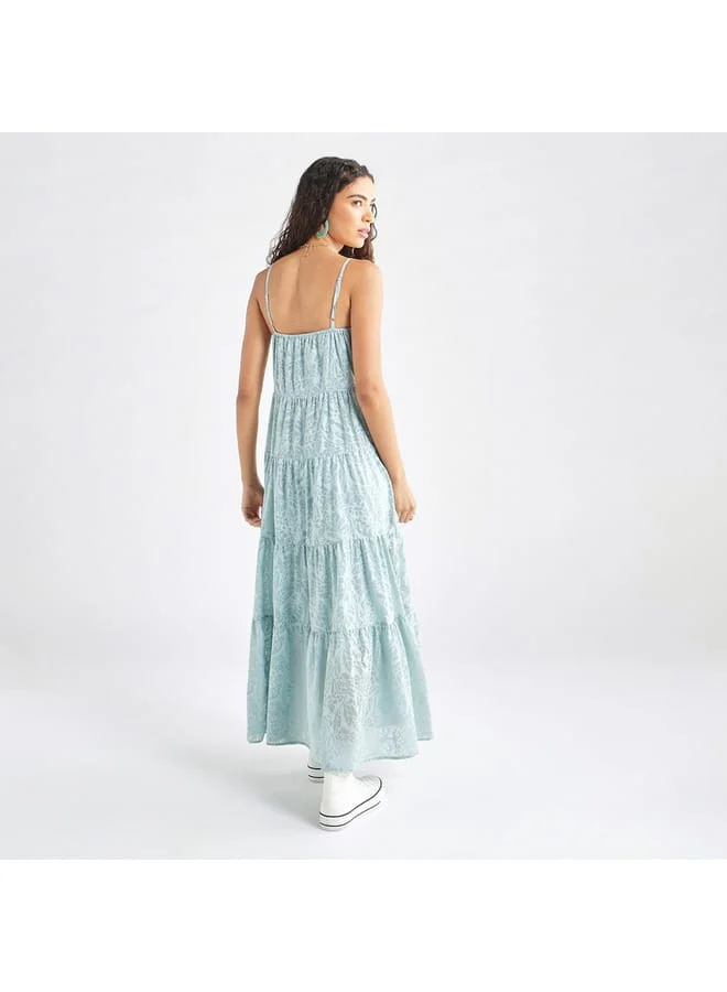 Splash FAV Tiered Floral Maxi Dress
