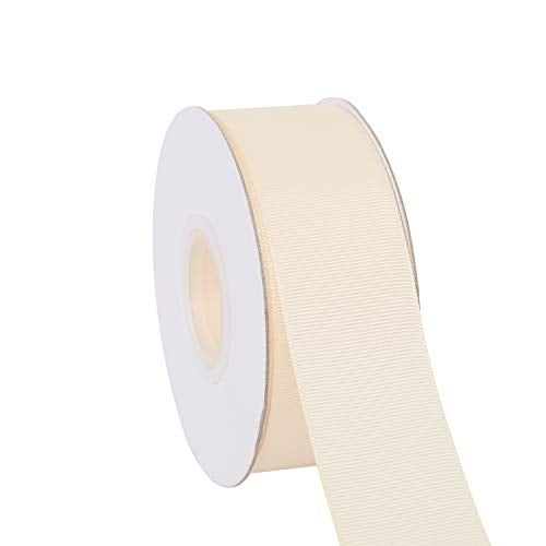 Ribbonitlux 1.5" Wide Solid Grosgrain Ribbon 25 Yards (810-Ivory）, Set for Gift Wrapping, Party Decor, Sewing Applications, Wedding and Craft - Image 1