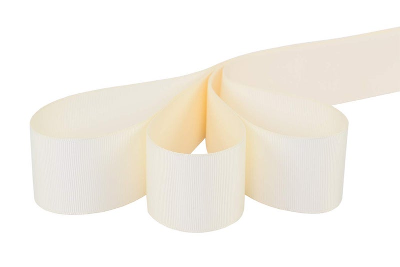Ribbonitlux 1.5" Wide Solid Grosgrain Ribbon 25 Yards (810-Ivory）, Set for Gift Wrapping, Party Decor, Sewing Applications, Wedding and Craft - Image 2