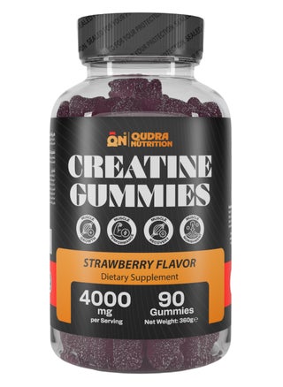 4000mg Creatine 90 Gummies, High Strength Creatine Monohydrate for Muscle Growth, Power & Recovery (Vegan Strawberry Flavour) 3rd Party Tested for Active Content Used for Men and Women - pzsku/Z0BDF0514E4DC3B93F5E9Z/45/1750537421/7ff208cf-9b3a-4da1-96bb-76bdd03369ad