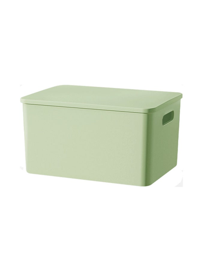 Dormitory Dormitory Storage Basket Portable Large And Small Size Qingye Wood White Transparent Storage Box Desktop elry Collection
