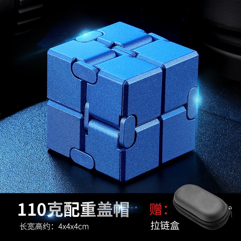 Unlimited Rubik'S Cube Variety Decompression Artifact Decompression Toy Adult Flip Alloy Metal Finger Square - Image 1