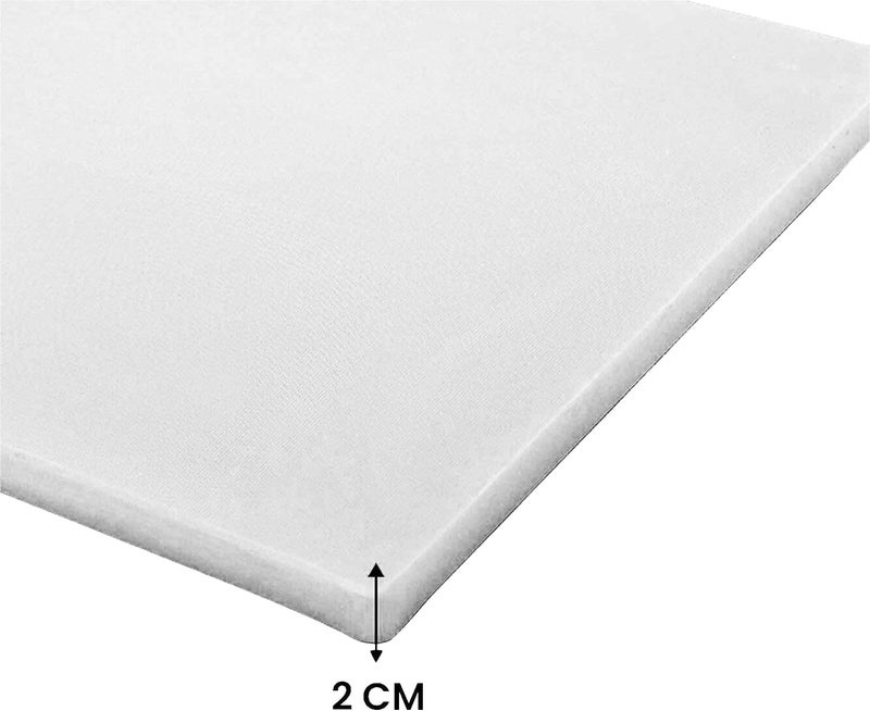 Chef Inox General purpose design Professional Heavy Duty High-Density Polyethylene Cutting Board - 60 x 40 x 2cm White Long term use design - Image 2