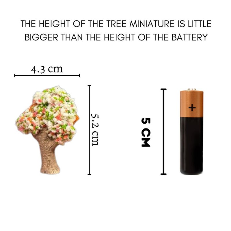 Satyam Kraft SATYAM KRAFT 1 Set 3 Pieces Tree Miniature Set Figurine Unique Gift for Home Dcor Living Room Showpieces Decorative Collectibles Tree Miniature Set - Image 3