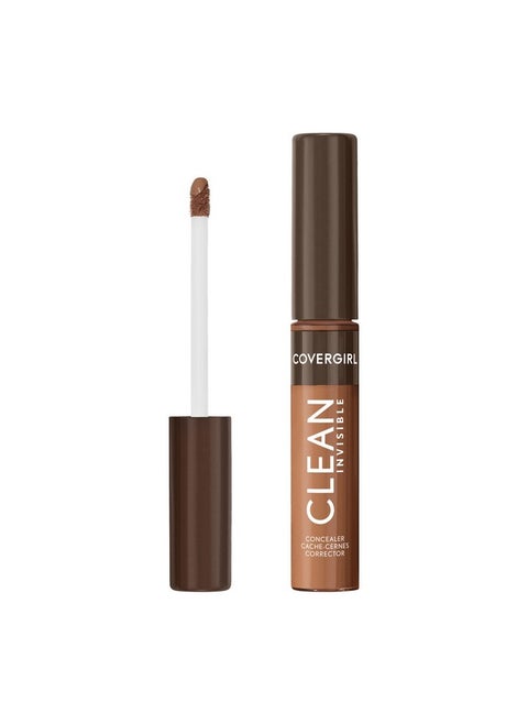 Clean Invisible Concealer, Lightweight, Hydrating, Vegan Formula, Bronze 185, 0.23Oz