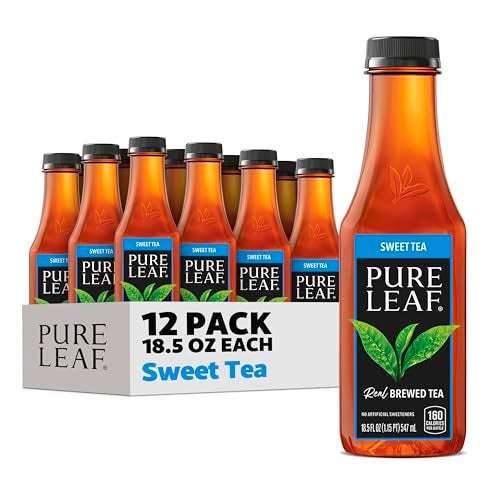 Pure Leaf Iced Tea Sweet Tea Real Brewed Tea 185 Fl Oz Bottles Pack of 12 - Image 1