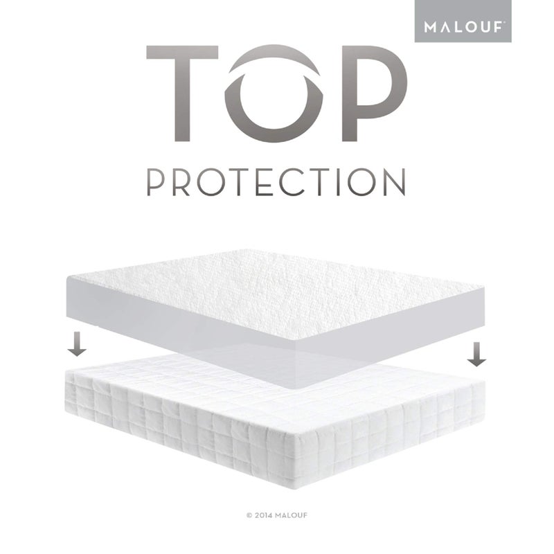 MALOUF SLEEP TITE Hypoallergenic 100% Waterproof Mattress Protector - 15-Year U.S. Warranty - Vinyl Free - Queen - Image 5