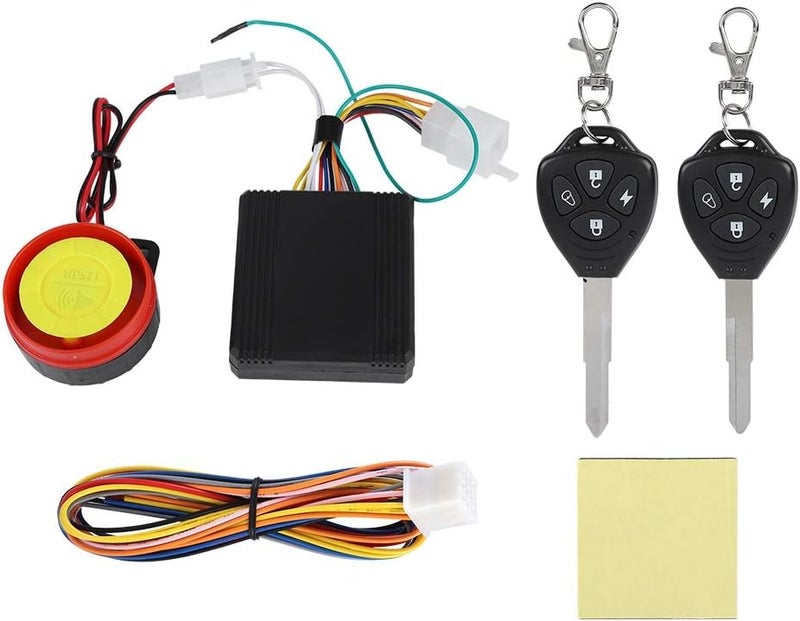 woobles 125dB 12V Waterproof Motorcycle Bike Anti-theft Security Burglar Alarm System Scooter Double Scooter Remote Control - Image 1