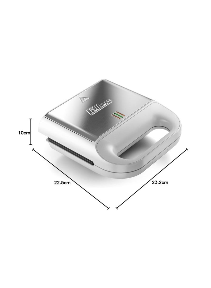 Feller Germany 750W 2 Slice Sandwich Maker, Non-Stick DuPont Coating, Auto Temperature Control, 3 Indicator Lights, Cool-Touch Handle, Easy to Clean, 2-Year Guarantee SM200 UAE - Image 2