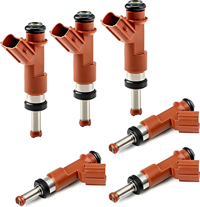 Trolling MAN 6 Pcs Fuel Injector Set Compatible with Toyota Avalon, Camry, Highlander, RAV4, Sienna, Venza 3.5L V6 - Image 1