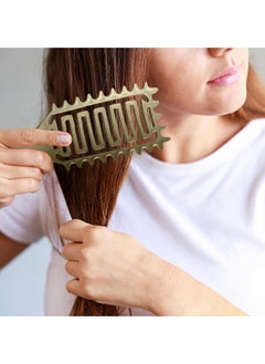BUPY 2024 Newest Vented Curly Hair Brush, Bounce Curl Define Styling Brush, Wet Dry Detangler Hair Brush, The Essential Tool For Shaping and Styling Your Curls, Achieve Perfectly Defined Curls (Beige)  - Image 4