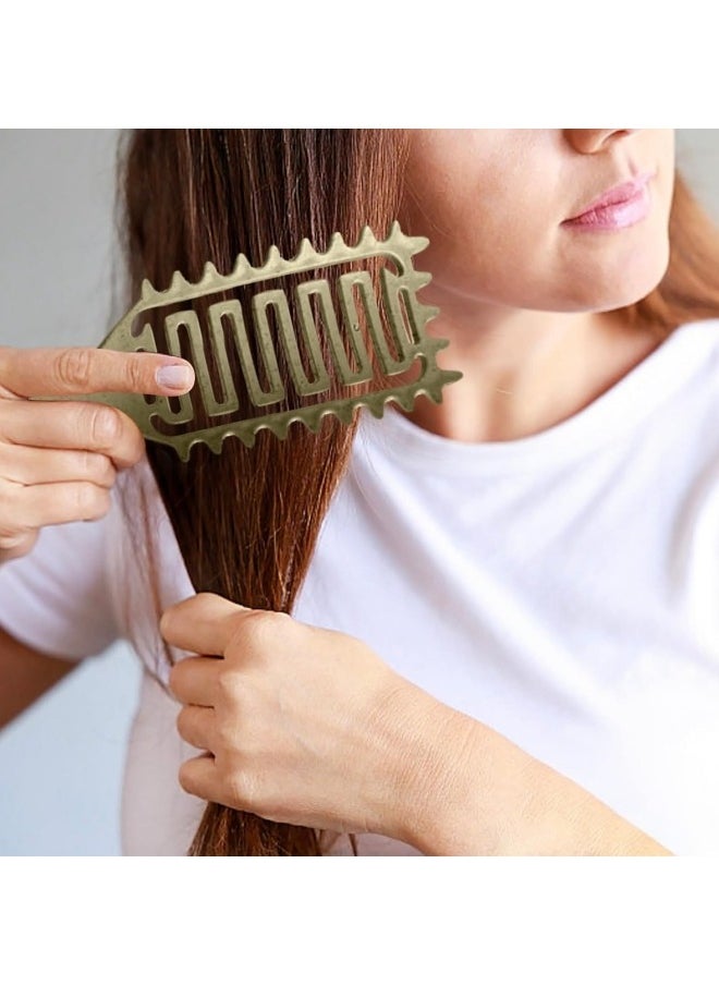 BUPY - 2024 Newest Vented Curly Hair Brush, Bounce Curl Define Styling Brush, Wet Dry Detangler Hair Brush, The Essential Tool For Shaping and Styling Your Curls, Achieve Perfectly Defined Curls (Beige) - Image 1
