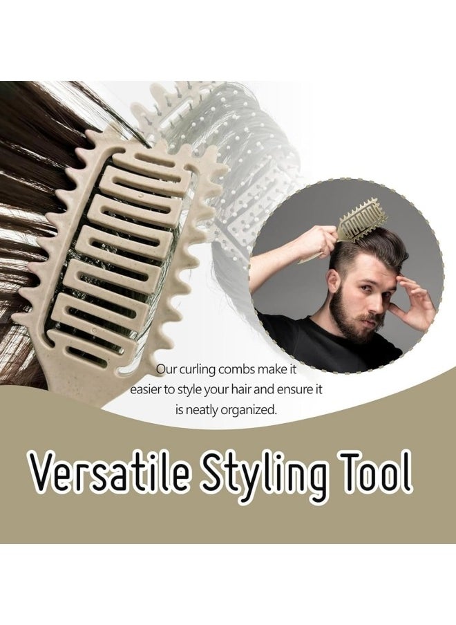 BUPY - 2024 Newest Vented Curly Hair Brush, Bounce Curl Define Styling Brush, Wet Dry Detangler Hair Brush, The Essential Tool For Shaping and Styling Your Curls, Achieve Perfectly Defined Curls (Beige) - Image 1