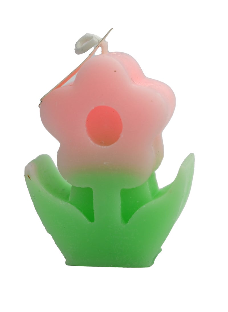 Flower Shaped Scented Candle White Peach /Scented Candle For Men & Women/ Light As Wedding Candles/ Gift For Anniversaries, Birthdays/Mother’S Day Candle