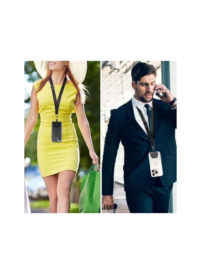 Green Tiger Universal Cell Phone Lanyard - 2× Adjustable Neck Strap, 2× Phone Patches, Multifunctional Patch Lanyards Compatible With Most Smartphones - Image 4