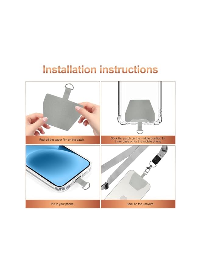 Green Tiger Universal Cell Phone Lanyard - 2× Adjustable Neck Strap, 2× Phone Patches, Multifunctional Patch Lanyards Compatible With Most Smartphones - Image 5