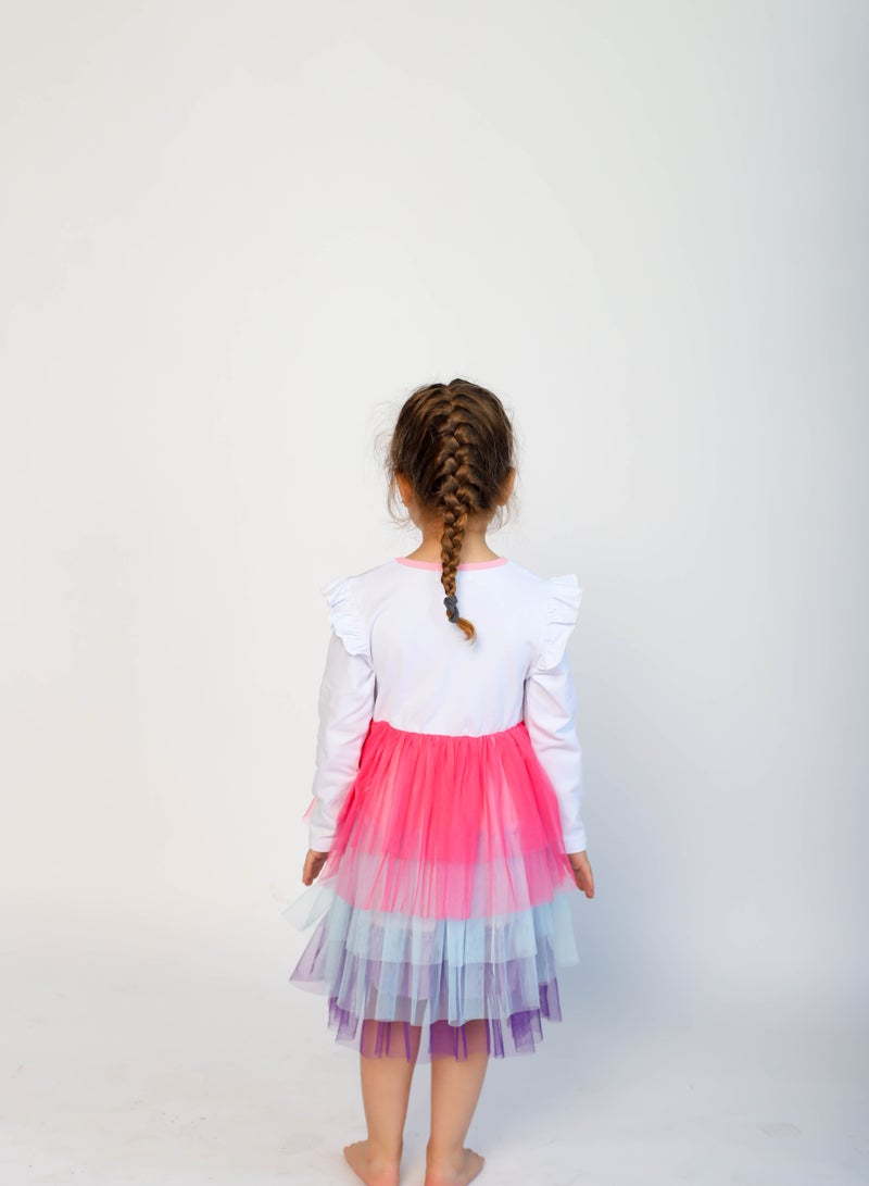 D'Daniela Unicorn Colorful Tutu Dress - Image 2