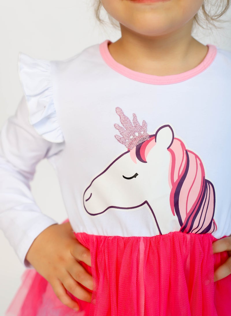 D'Daniela Unicorn Colorful Tutu Dress - Image 4