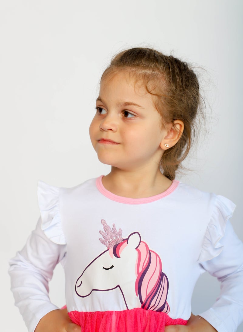 D'Daniela Unicorn Colorful Tutu Dress - Image 3