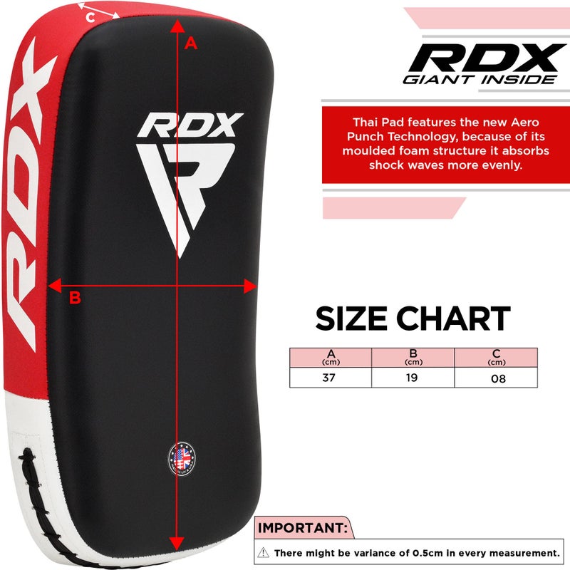 RDX Muay Thai Pad for Training, Curved Kickboxing Kicking Strike Shield, Coaching Kick Boxing, MMA, Martial Arts, Karate, Taekwondo, Punching, Foot, Knee and Elbow Target (One Pad Only) - Image 5