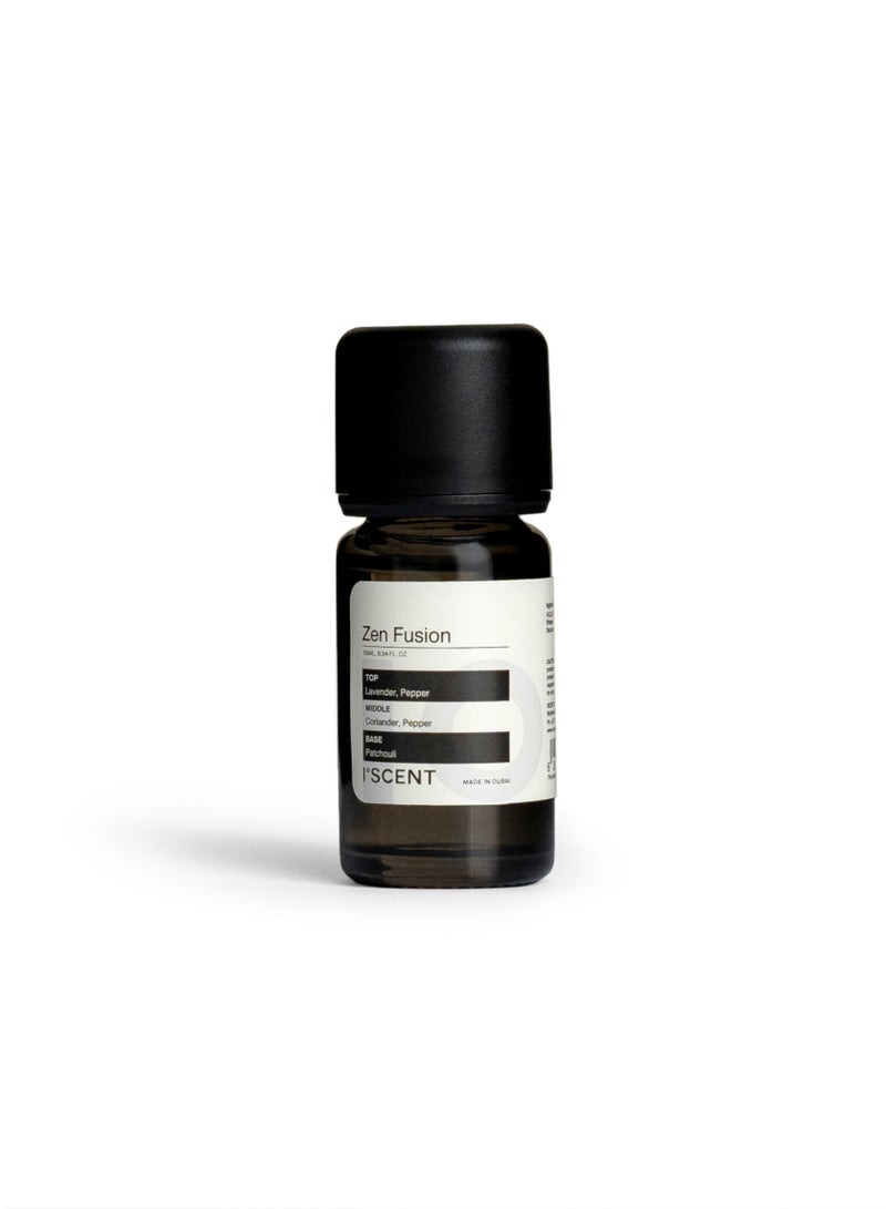 ISCENT | Zen Fusion – Fragrance Oil Refill for Ensō Mini Diffuser 10ml | Pepper, Lavender & Patchouli for Home & Car | Spiced Botanicals with Herbal Calm & Earthy Depth - Image 1