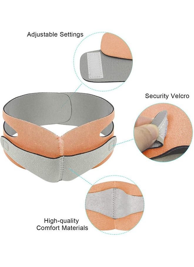 Arabest Face Slimming Strap,Pain-Free Face Lifting Belt Chin Strap,Double Chin Reducer, V Line Face Lift for Women Eliminates Sagging Skin Lifting Firming Anti Aging-Face Mask Strap (Orange)  - Image 3