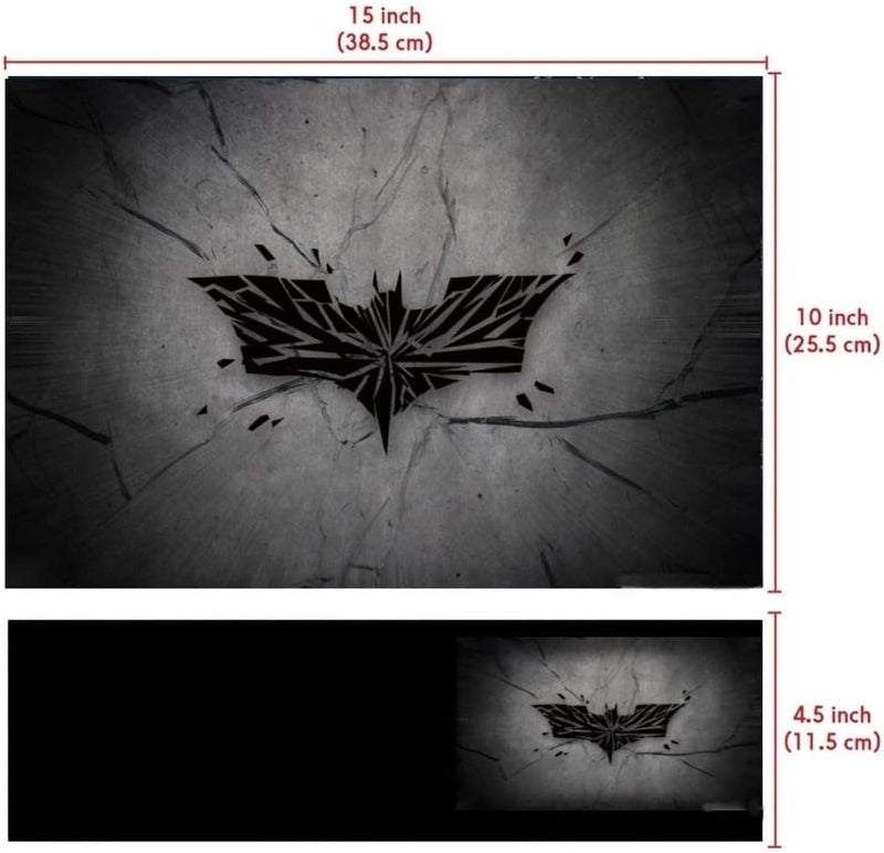 WALLTON وولتون - ملصق حماية لابتوب بشعار باتمان من الفينيل، يناسب ديل، إتش بي، لينوفو، توشيبا، أيسر، آسوس وجميع الموديلات حتى 11.6 بوصة - 15.6 بوصة، عبوة من 1 - Image 4