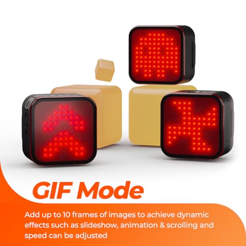 Magene L308 Smart Tail Light for Bike, Highly Customizable Intelligent Expression Bluetooth Lightweight Bicycle Tail Light Without Charging Cable，96 COB LED Lights IPX6 Waterproof - Image 4