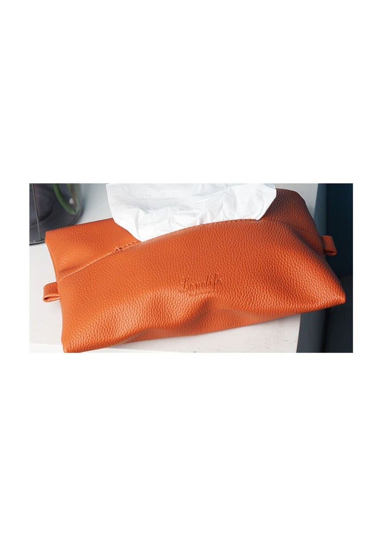 East Lady Car Tissue Holder Car Mount Organizer Brown Colour  - Image 2