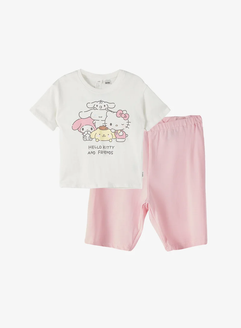 H&M 2-piece printed cotton set