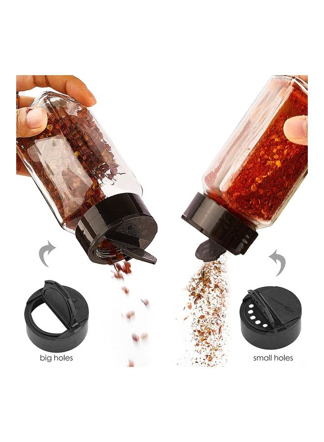 NIBEMINENT 24-Piece Glass Spice Jar Set Multicolour 10.5x4.3cm - Image 3