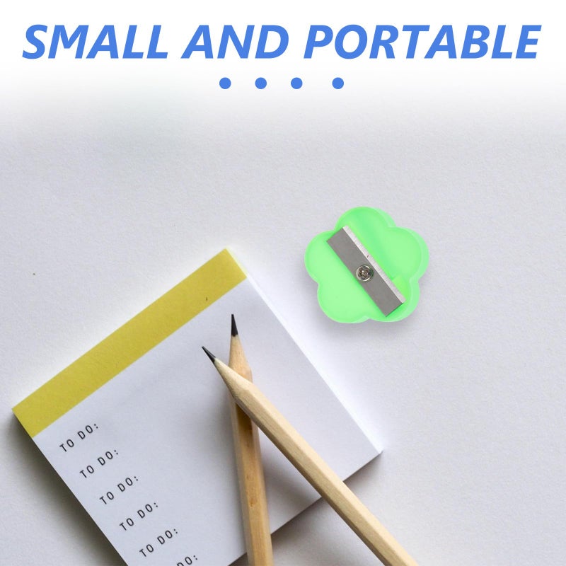 40 Pcs Mini Pencil Sharpeners Bulk Random Colors Portable For Classroom Office Stationery - Image 2