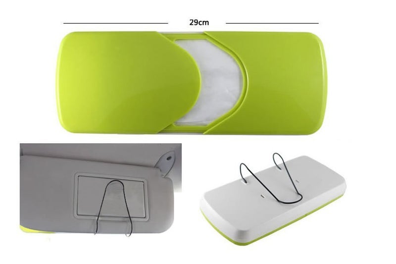 NETXE Plastic Car Tissue Paper Holder With Tissue Sun Visor Mounted, Tissue Box Dispenser For Car, Used For Long Drive Picnic Time in car (Pack of 1) (multi-color) - Image 2