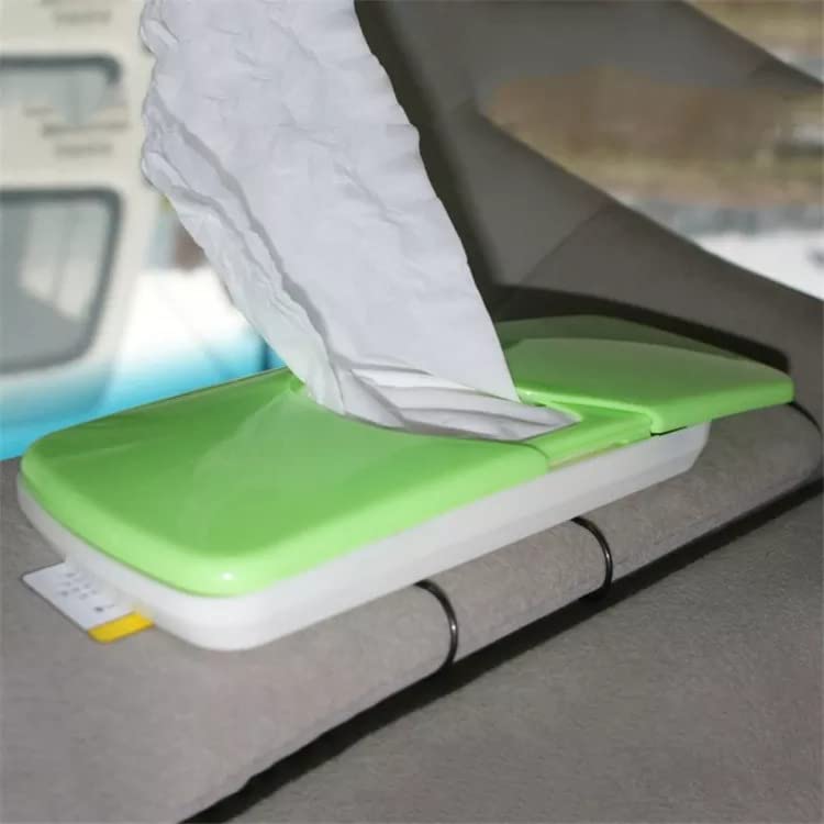 NETXE Plastic Car Tissue Paper Holder With Tissue Sun Visor Mounted, Tissue Box Dispenser For Car, Used For Long Drive Picnic Time in car (Pack of 1) (multi-color) - Image 5