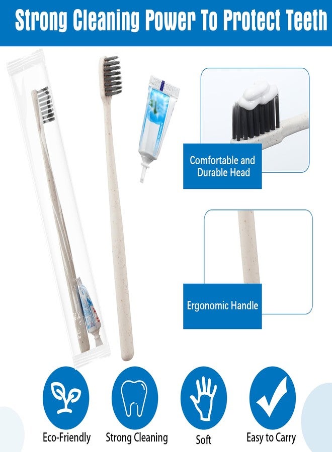 Uiifan مجموعة فرش أسنان للاستخدام مرة واحدة من Uiifan، 250 طقم، مع معجون أسنان، مغلفة بشكل فردي، مناسبة للسفر، فرش أسنان بشعيرات ناعمة، مستلزمات للمشردين، تبرع خيري للفنادق والملاجئ ودور رعاية المسنين. - Image 3